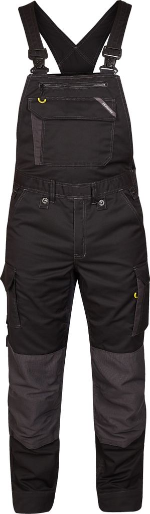 F. Engel X-treme Latzhose mit Stretch, Schwarz/Anthrazit Grau, Gr. 23