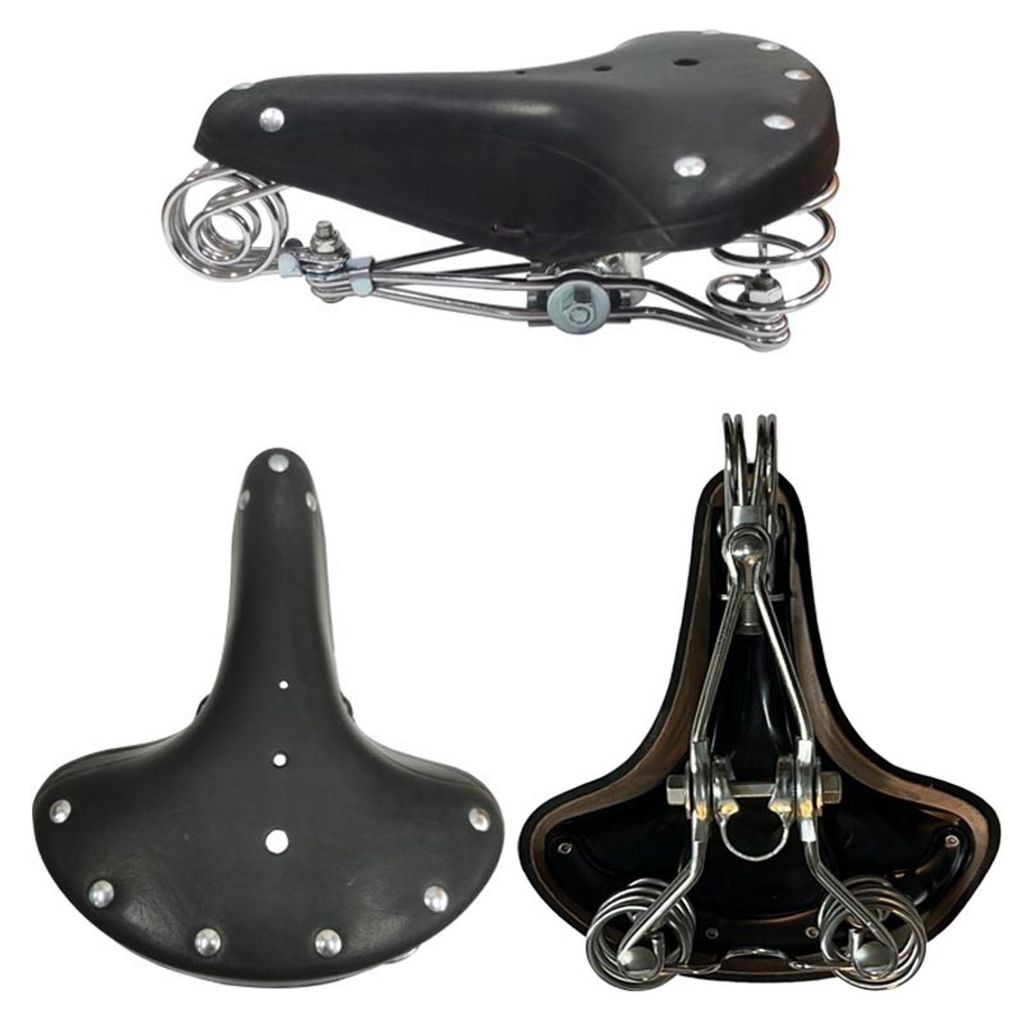 Fahrradsattel BGB-916 Ledersattel Retro Sattel Fahrradsitz Produktbild 
