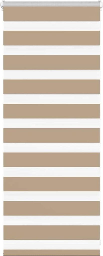 Doppelrollo Sandbraun 65x100 cm Stoffbreite 60,9 cm Polyester