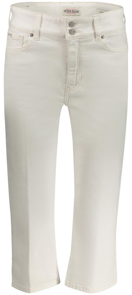 Elegante Damen Caprihose Weiß – Hochgeschnittener Komfort & Stil