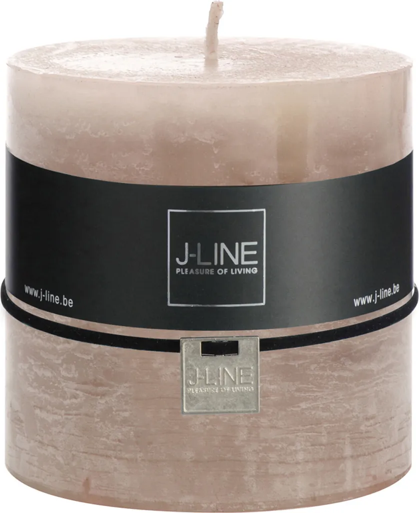 Bougie Pilier Sable J-Line - Lot de 6 pour Décoration d'Intérieur Chic