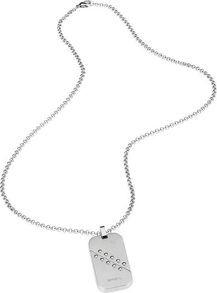 Collier Homme Breil TJ1823 en Acier de 60 cm - Bijou Officiel de Luxe