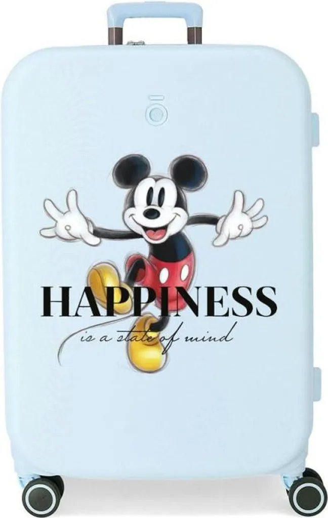 Bagage rigide Disney Mickey Mouse Happiness turquoise 79L taille moyenne