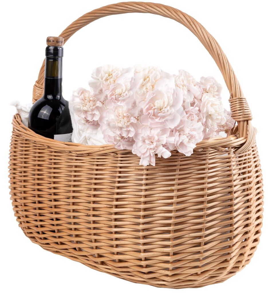 Creative Home Grote Rieten Mand met Handvat 45 x 26 x 41, Productafbeelding 