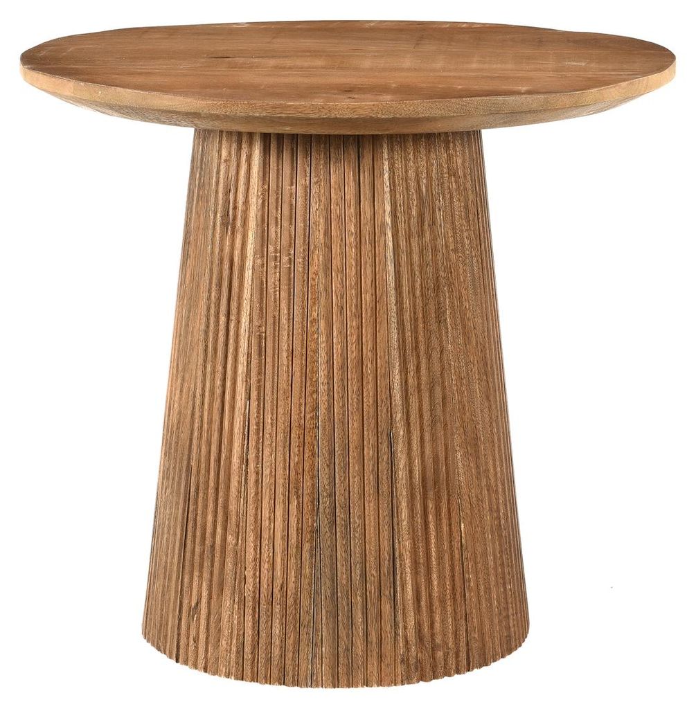Couchtisch Salvator aus Mangoholz Ø50cm - Braun Produktbild 