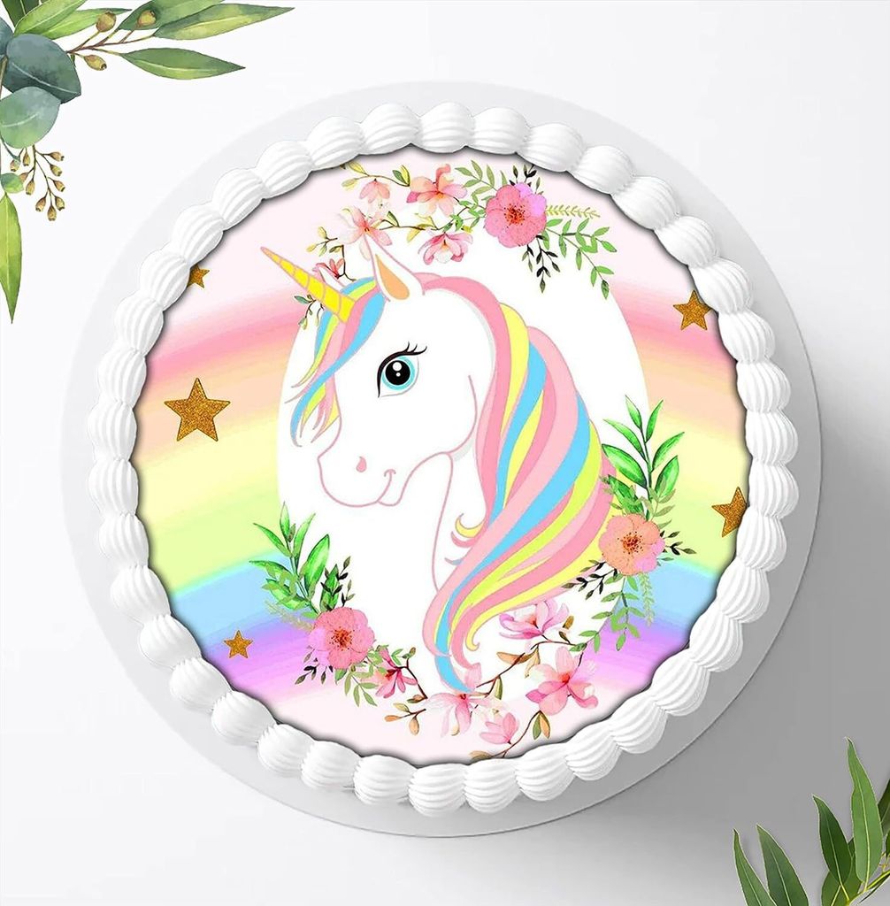 Für die Geburtstags Torte ein Tortenaufleger, Zuckerbild Produktbild 