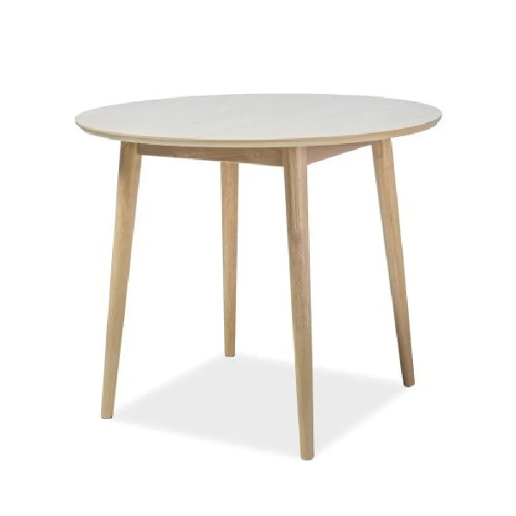 Petite table de repas LIEVEN chêne miel 120cm - Idéal pour petit espace