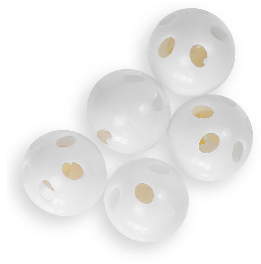 5 Rasselkugeln zum Einnähen Rasselball Hundespielzeug Katzenspielzeug Stoffspielzeug Kuscheltier-Reparatur Größenwahl, Größe:28mm
