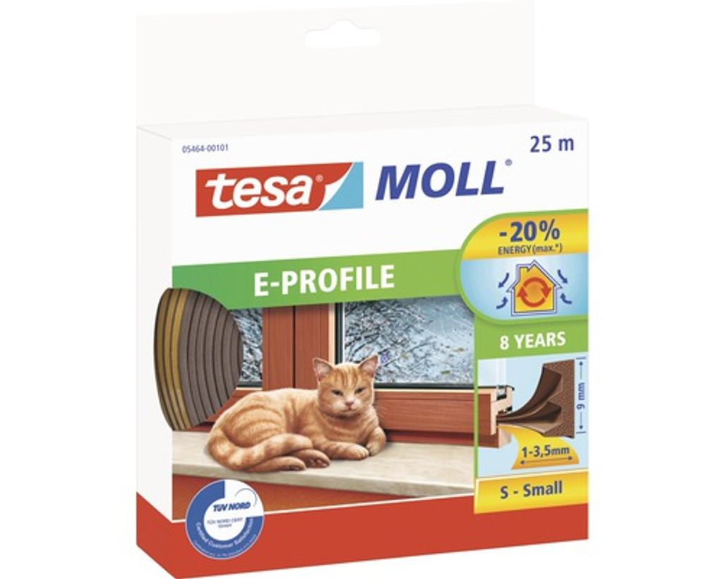 Tesnenie na okná Economy guma E hnedé 20 + 5m Obrázok produktu 