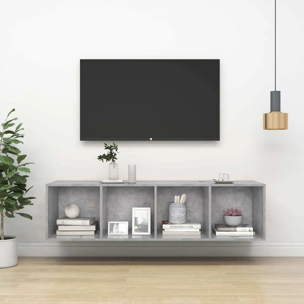 Mobile Porta TV Economico ma Solido Grigio Cemento | Maison Exclusive