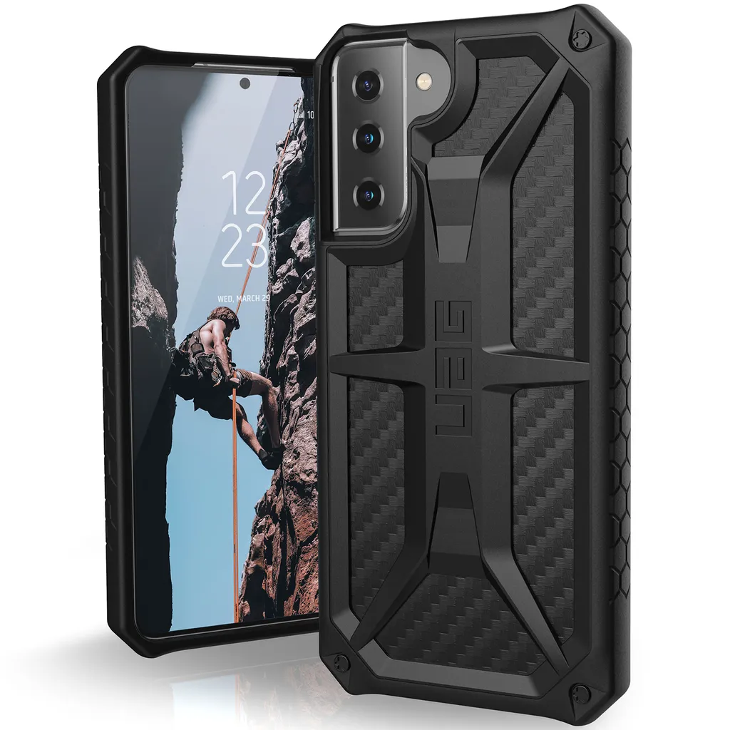 Housse Samsung Galaxy S21 Plus UAG Backcover en Plastique Noir Résistant