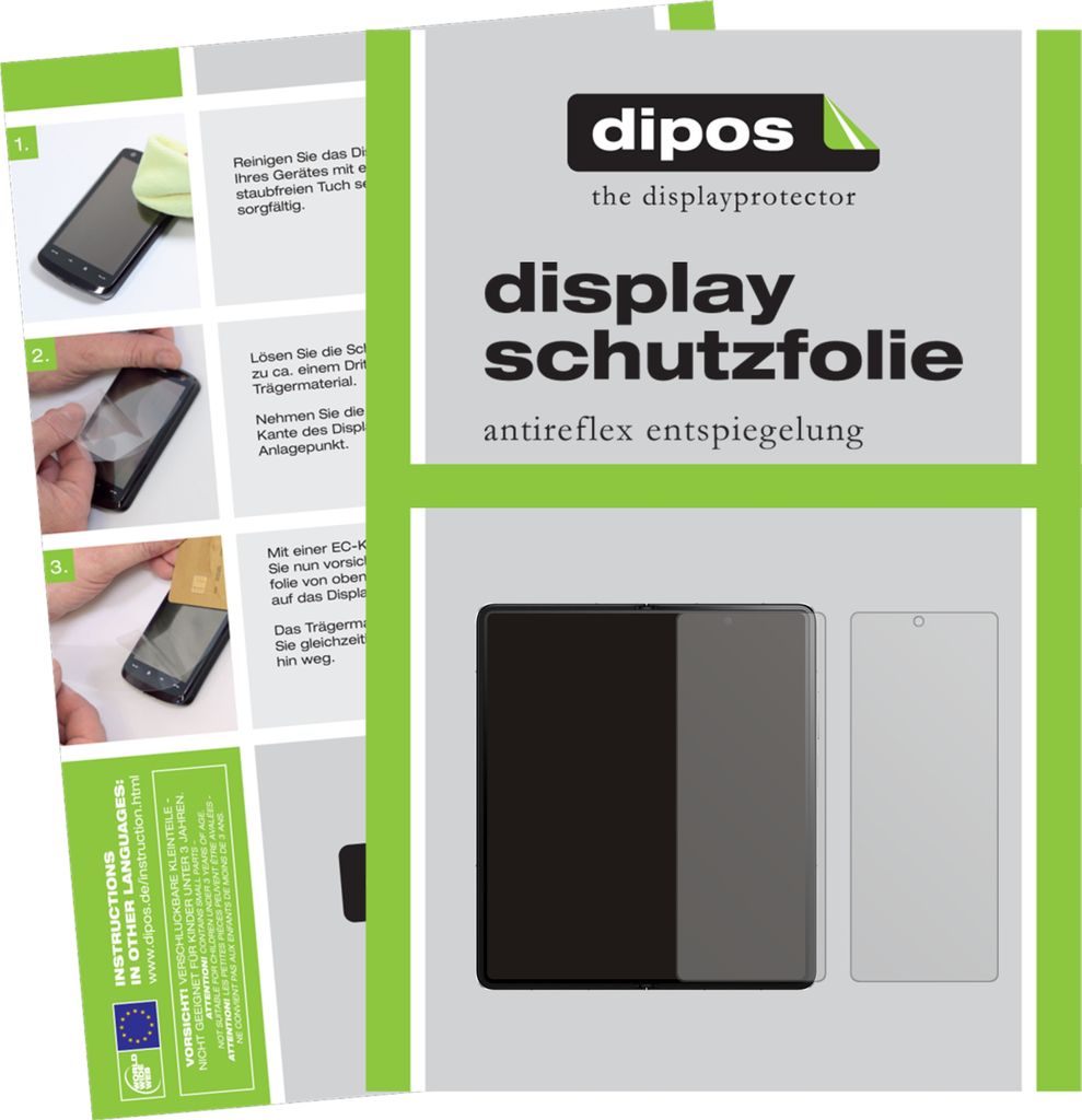 6x Schutzfolie für Honor Magic V matt Displayschutzfolie Folie Display Schutz dipos