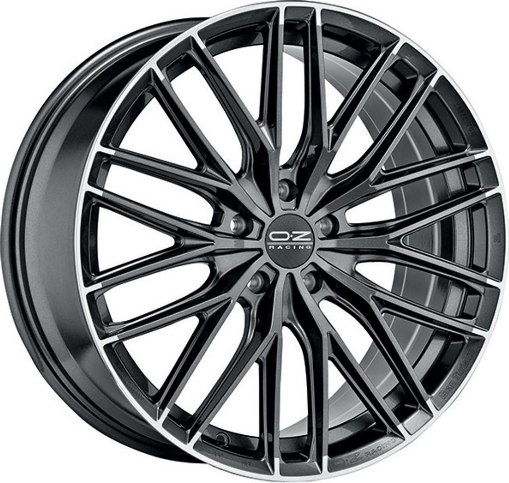 ALUFELGE OZ Racing GRAN TURISMO HLT 8.5x19 5x114.3 ET 45 STAR GRAPHITE DIAMOND LIP