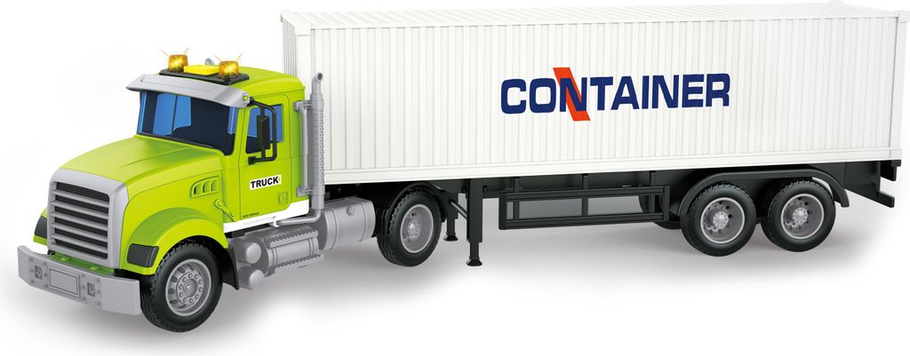 Auto-Sattelzug mit Container für Schwungrad mit Effekten 48 cm