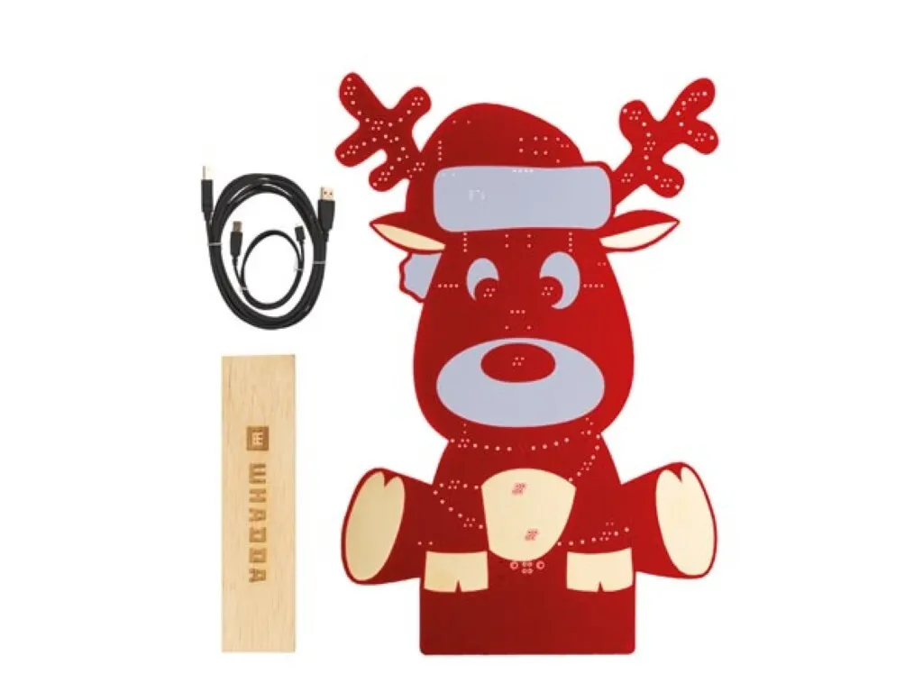 Kit de programmation XL Rudolf le renne version rouge avec électronique - 4