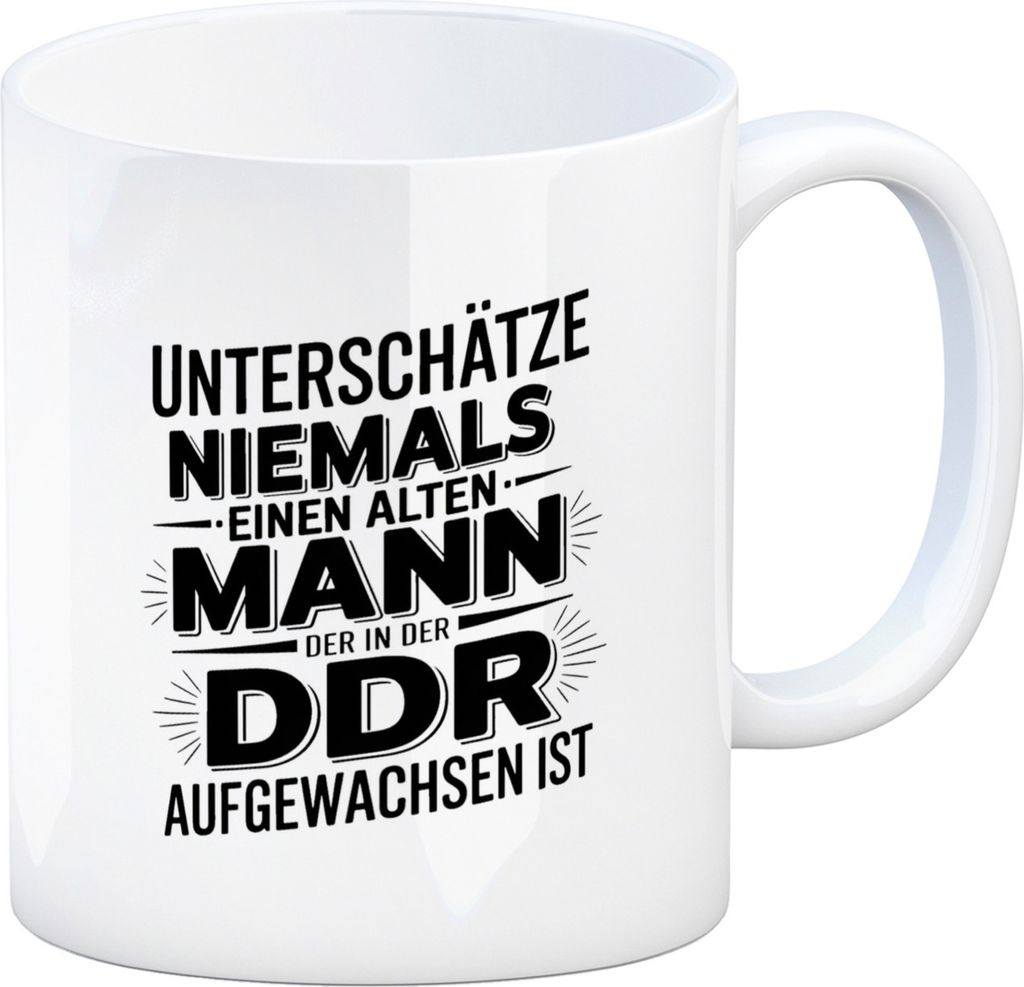 DDR Nostalgie Spruch Kaffeebecher für Ossis