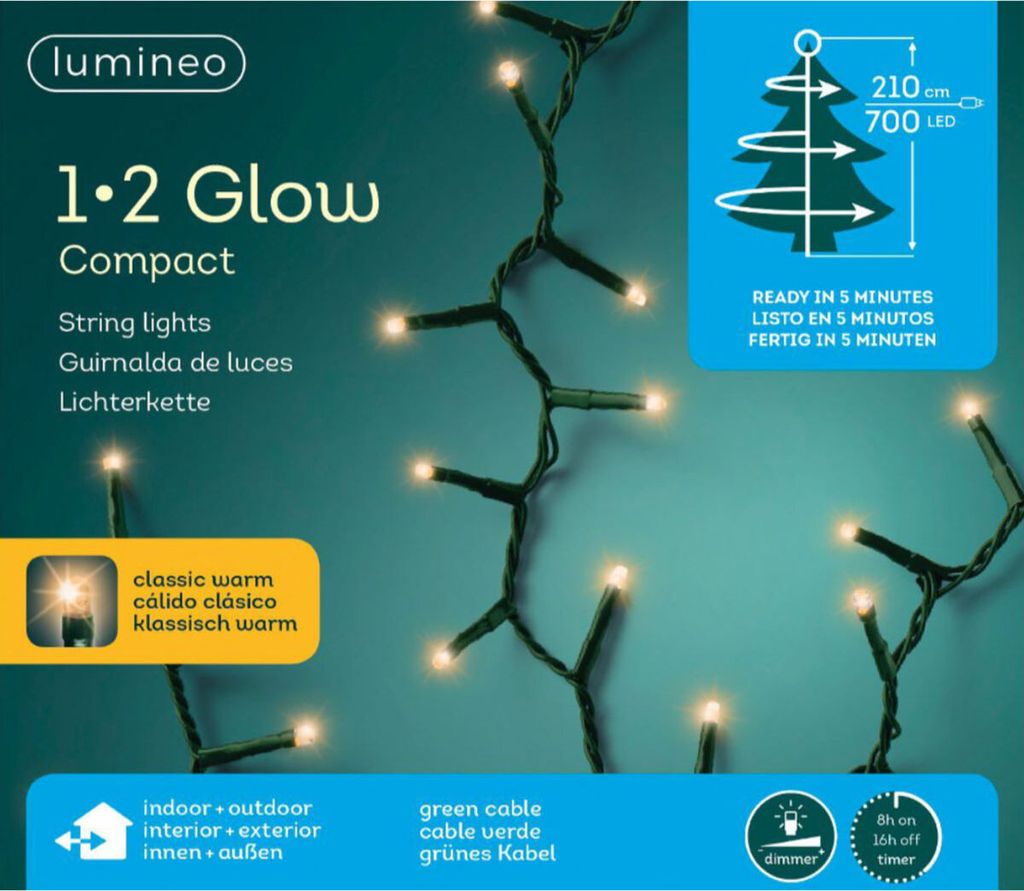 Lumineo LED Lichterkette 1-2 Glow compact 210 cm 700 Produktbild 