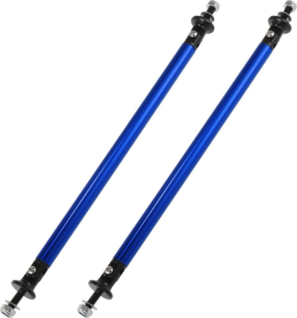 2 Stück Auto Stoßstangensplitter Stützstange 200mm 7.87" Verstellbar Blau