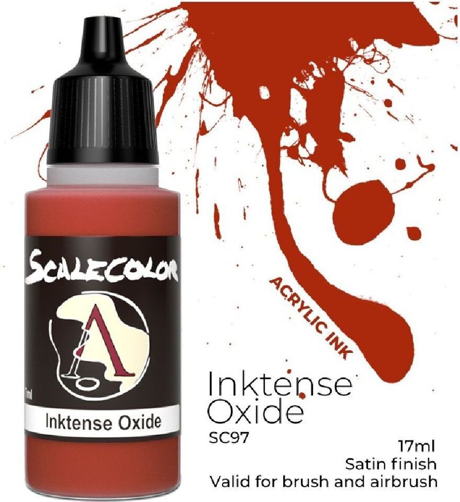 Inktense Oxide Acryl Schattierungsfarbe 17ml, matt, hochpigmentiert, ungiftig, Tropfflasche