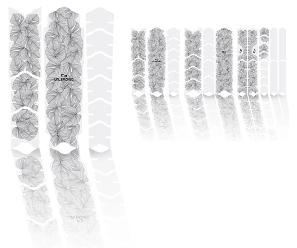 Éviter Rayures Cadre VTT - Kit Protection Film Monstera Blanc Mat Robuste