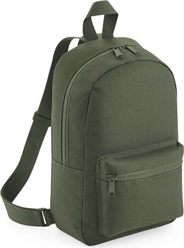 BagBase BG153 | Mini Essential Fashion Backpack / 23 x 35 x 12 cm - Farbe: Olive Green - Größe: 23 x 35 x 12 cm