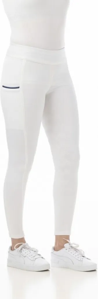 Legging équitation Agadir blanc stretch Riding World enfant 10 ans 140