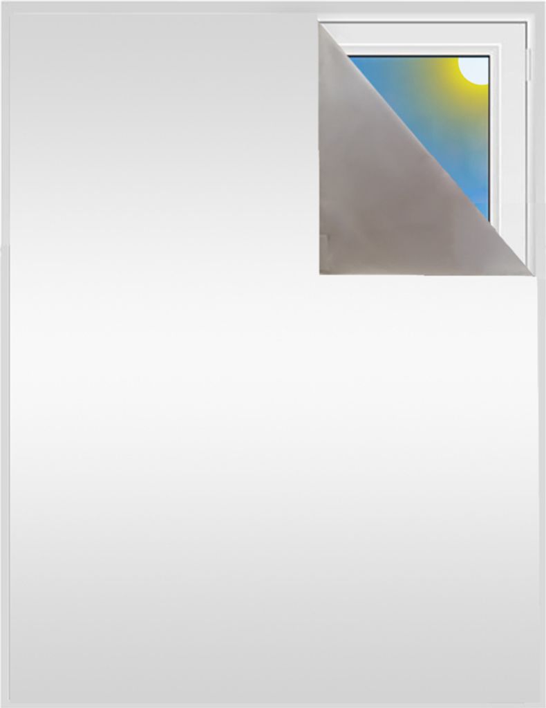 Verdunkelungsstoff Meterware | Hitzeschutz oder Kälteschutz | Sonnenschutz zu 100% Verdunkelung | Folie mit Thermobeschichtung für alle Fenster |...