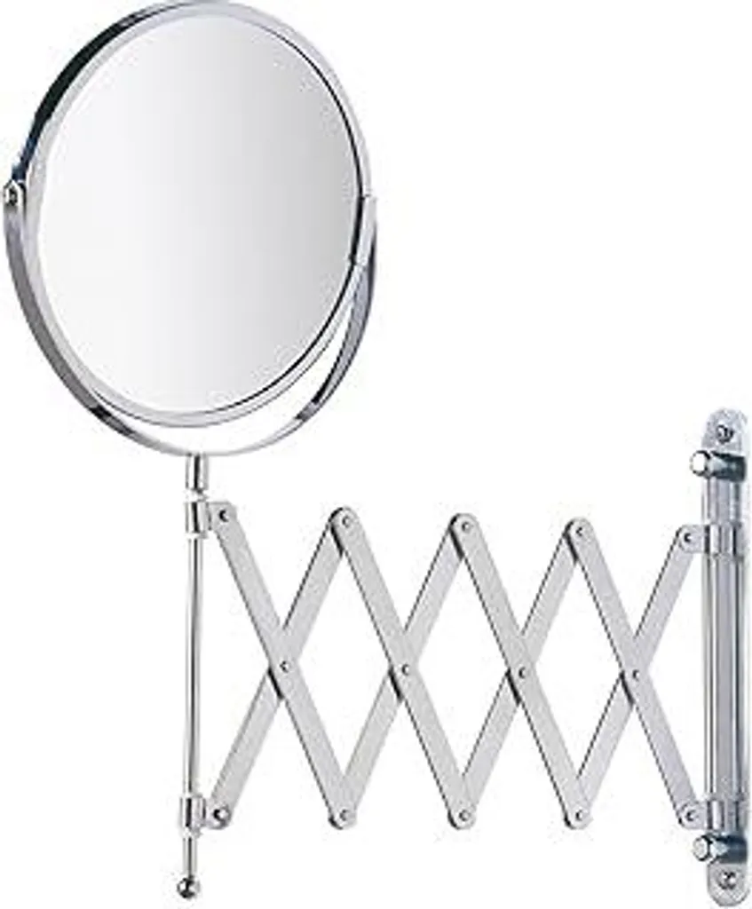 Specchio Cosmetico Parete Wenko Exclusiv 3x Braccio 50cm Cromato