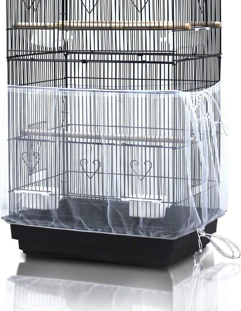 Universelle Vogelkäfigabdeckung mit Samenfangnetz für Produktbild 