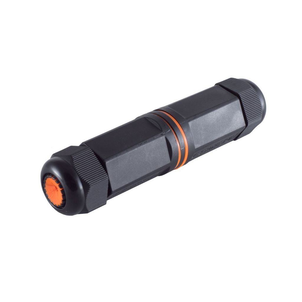 shiverpeaks Outdoor Patchkabel-Verbinder BASIC-S Kat. 6A schwarz/orange