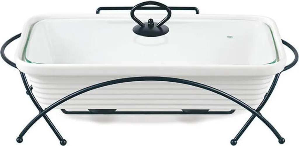 Scaldavivande rettangolare bianco 32,5 cm, 1,7 l | MR-11362-73