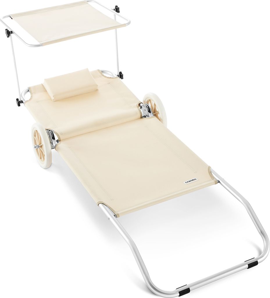 CASARIA® Sonnenliege Klappbar mit Dach Strandliege mit Produktbild 6