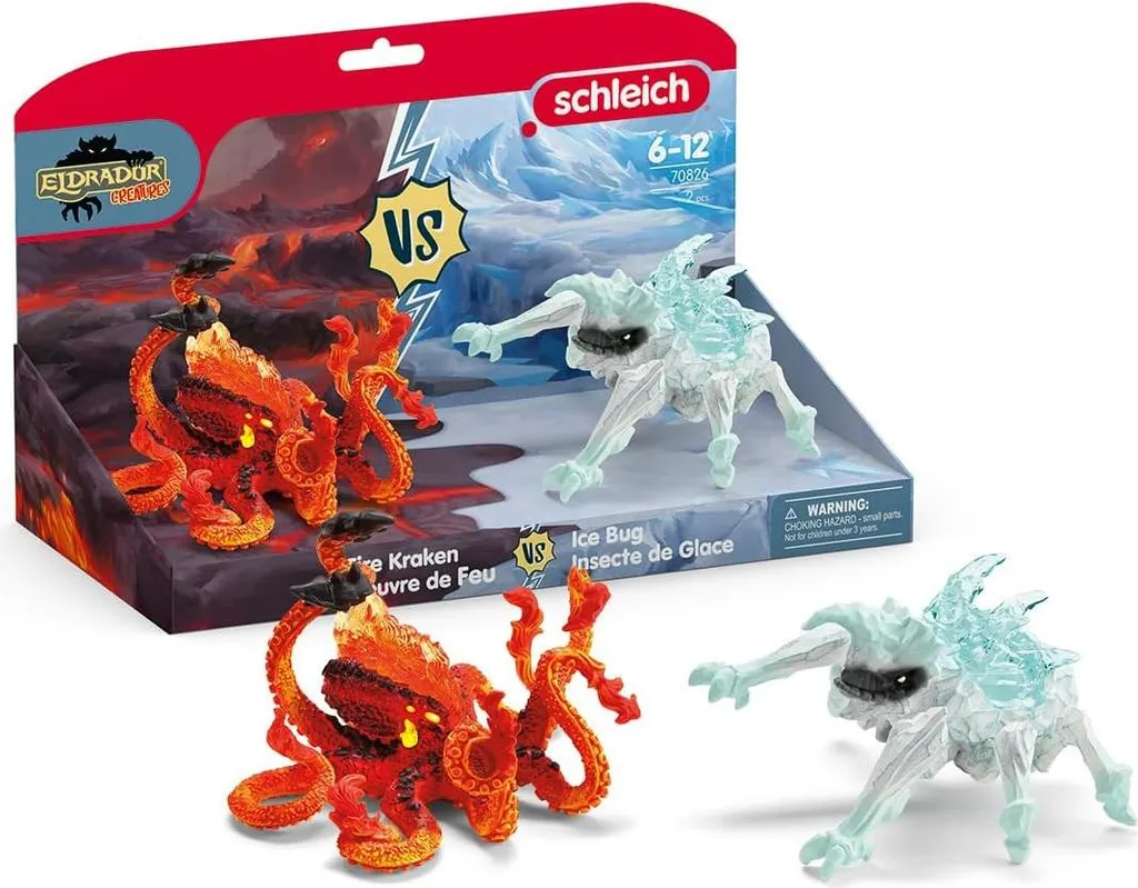Figurines Ver de glace vs Kraken de feu Eldrador Eldrador 42451 Combat - 5