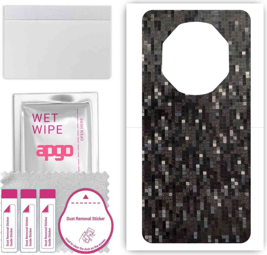 apgo Rückseite Schutzfolie, Skin, kompatibel mit Huawei Mate 50 RS Porsche Design, Hinten Displayschutzfolie aus Vinylfolie, kratzfest, einfache M...