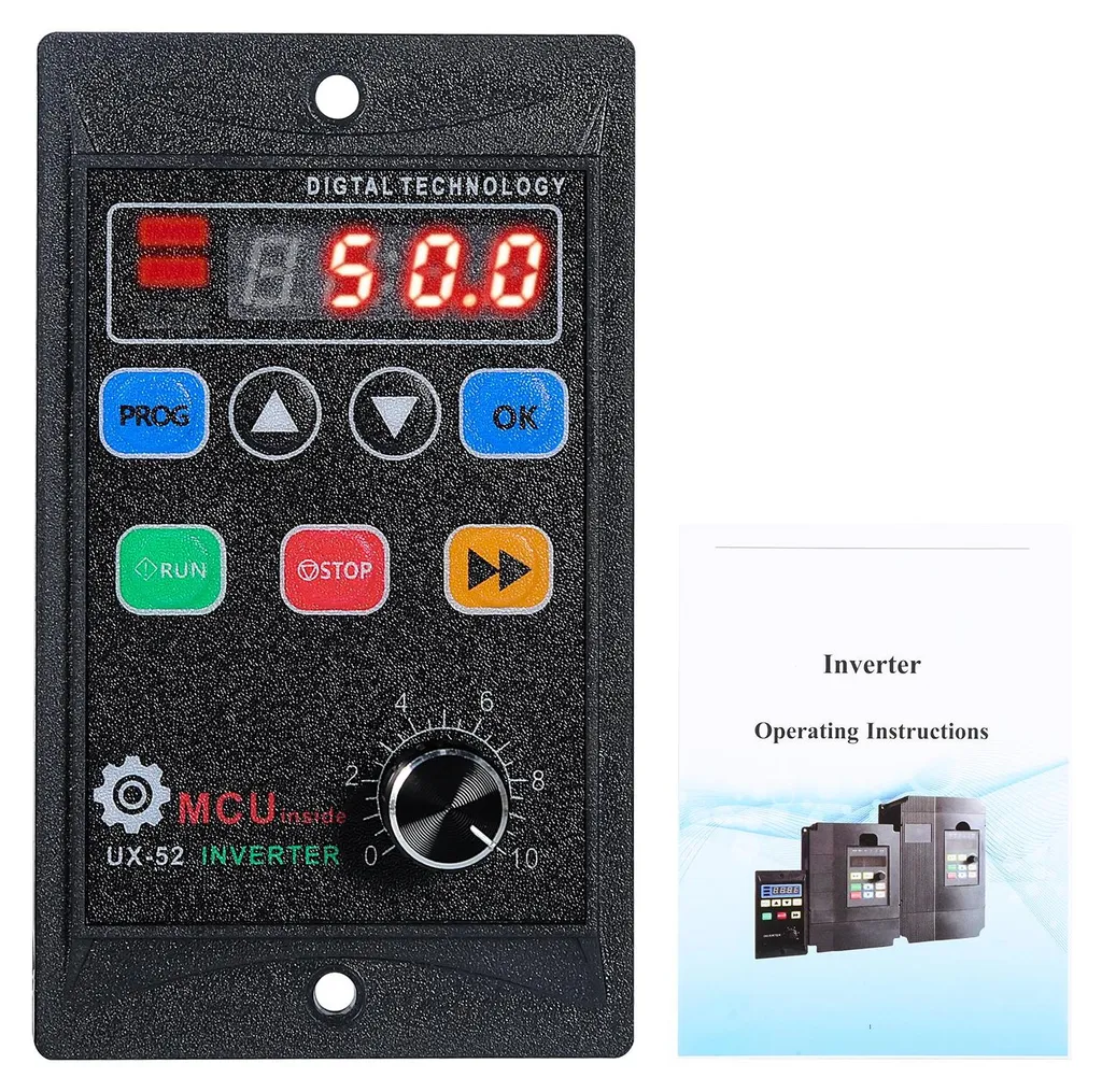 Variateur de vitesse VFD 1.1kW pour moteur triphasé entrée monophasée