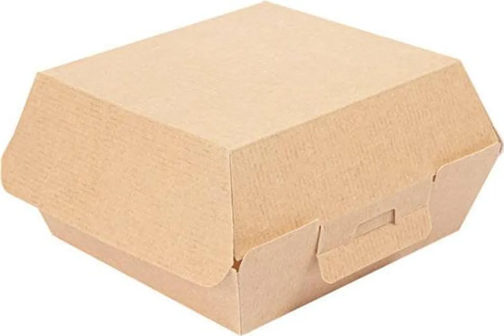 Emballage burger isotherme taille S - Boîte carton pour snack - 50 pcs