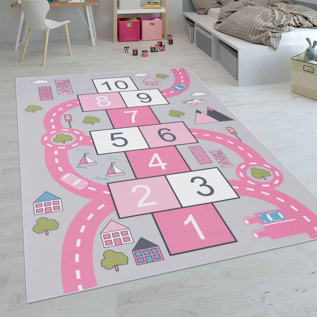 Kinder-Teppiche, Kurzflor-Teppiche für Kinderzimmer mit Produktbild 