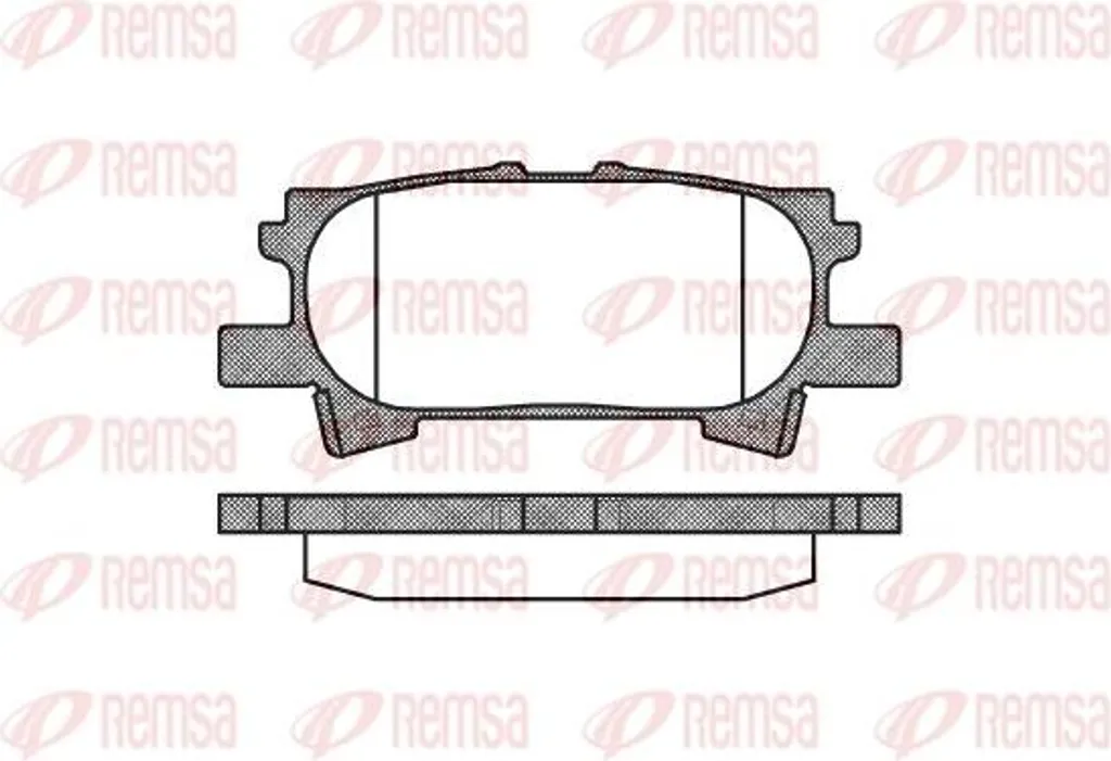 REMSA 1040.00 Jeu de Plaquettes de Frein Arrière OE 0446648030 pour RX