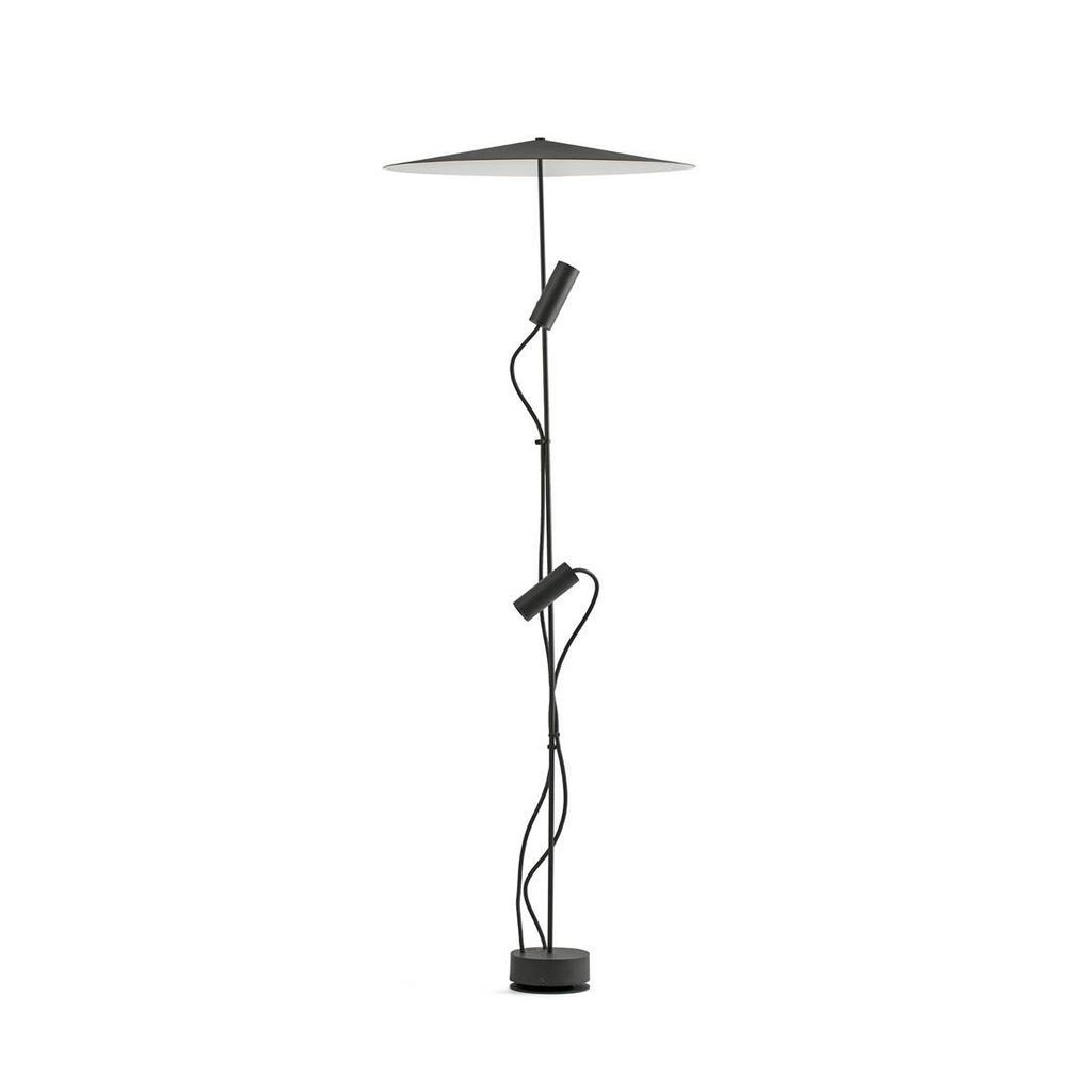 CLAP 1266 Schwarze Signalleuchte 2x6W 3000K 38o mit Schirm 75705-233P