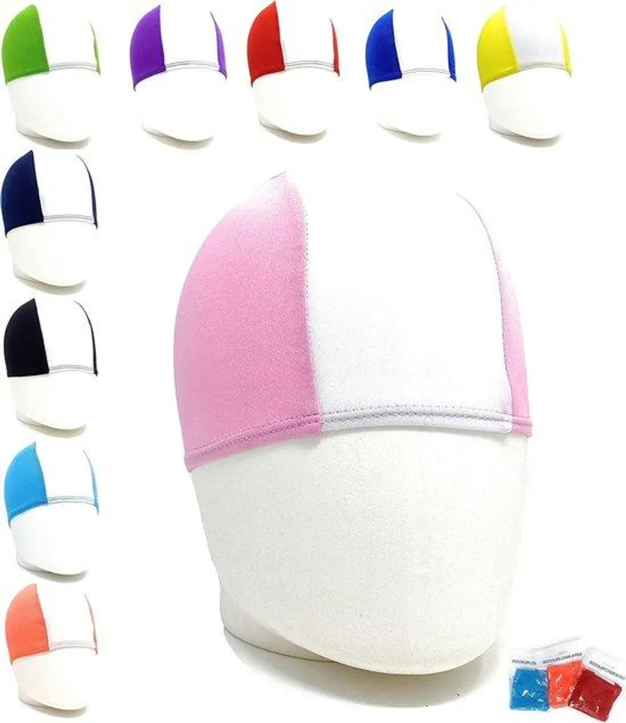 Casque de natation en polyester unisexe pour adulte et ado avec volume