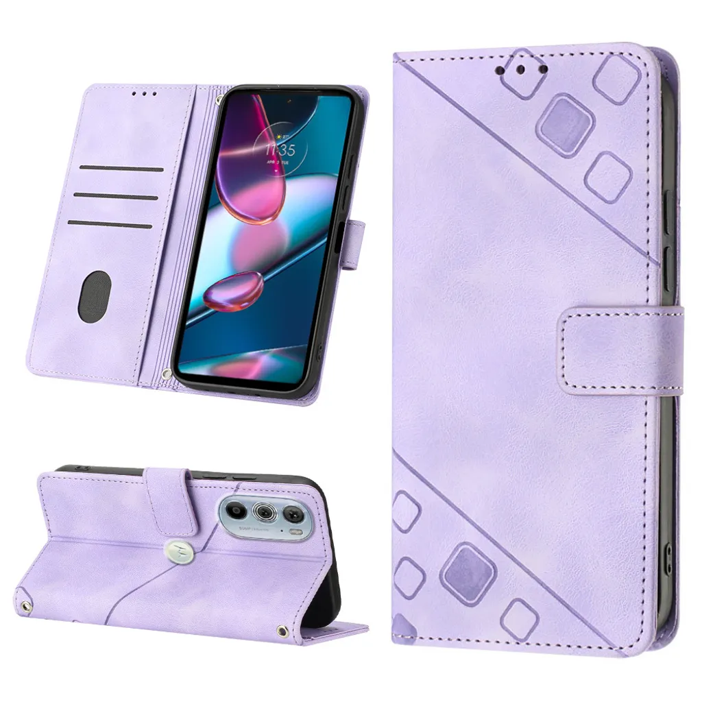 Verco Custodia Portafoglio In Pelle PU Per Motorola Edge 30 Pro – Flip Case Con Supporto E Protezione Antiurto