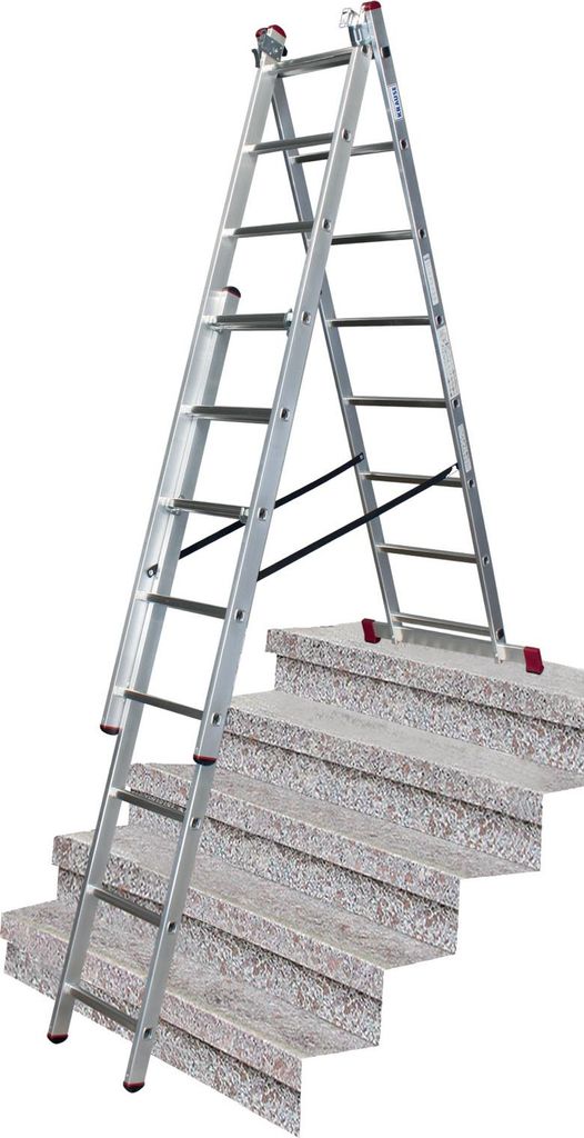 KRAUSE Corda VielzweckLeiter mit Treppenfunktion 3 x 8 Immagine del prodotto 