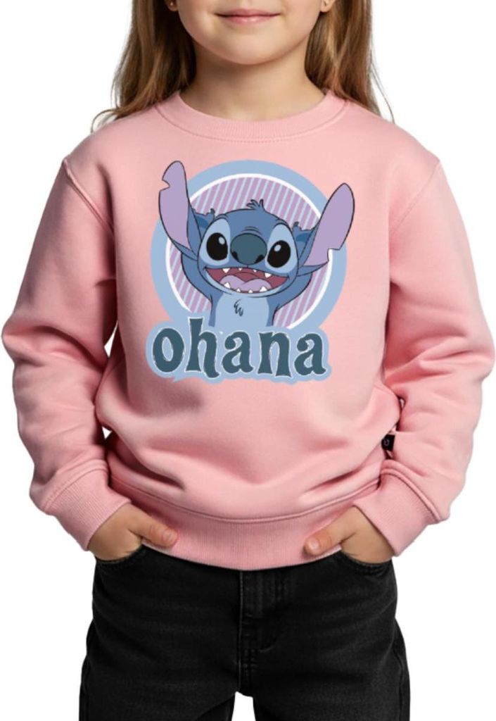 Lilo & Stitch Ohana Kinder/Teenager Premium Pullover, 98/104 (2 Jahre), Rosa