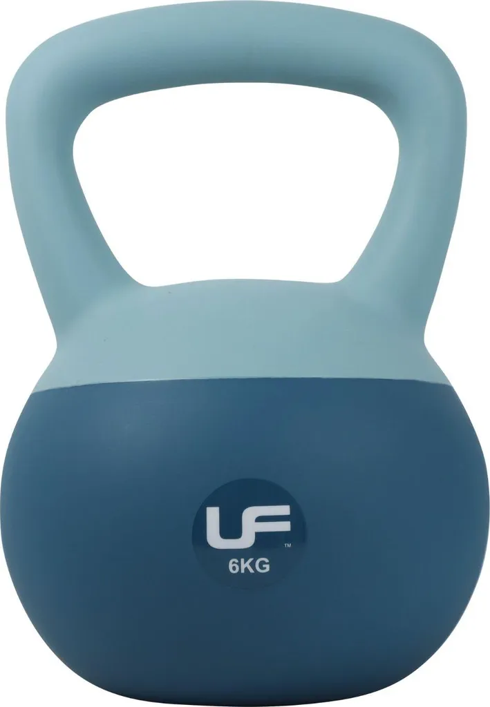 Haltère Kettlebell 6 kg Soft Touch Urban Fitness Bleu pour Renforcement