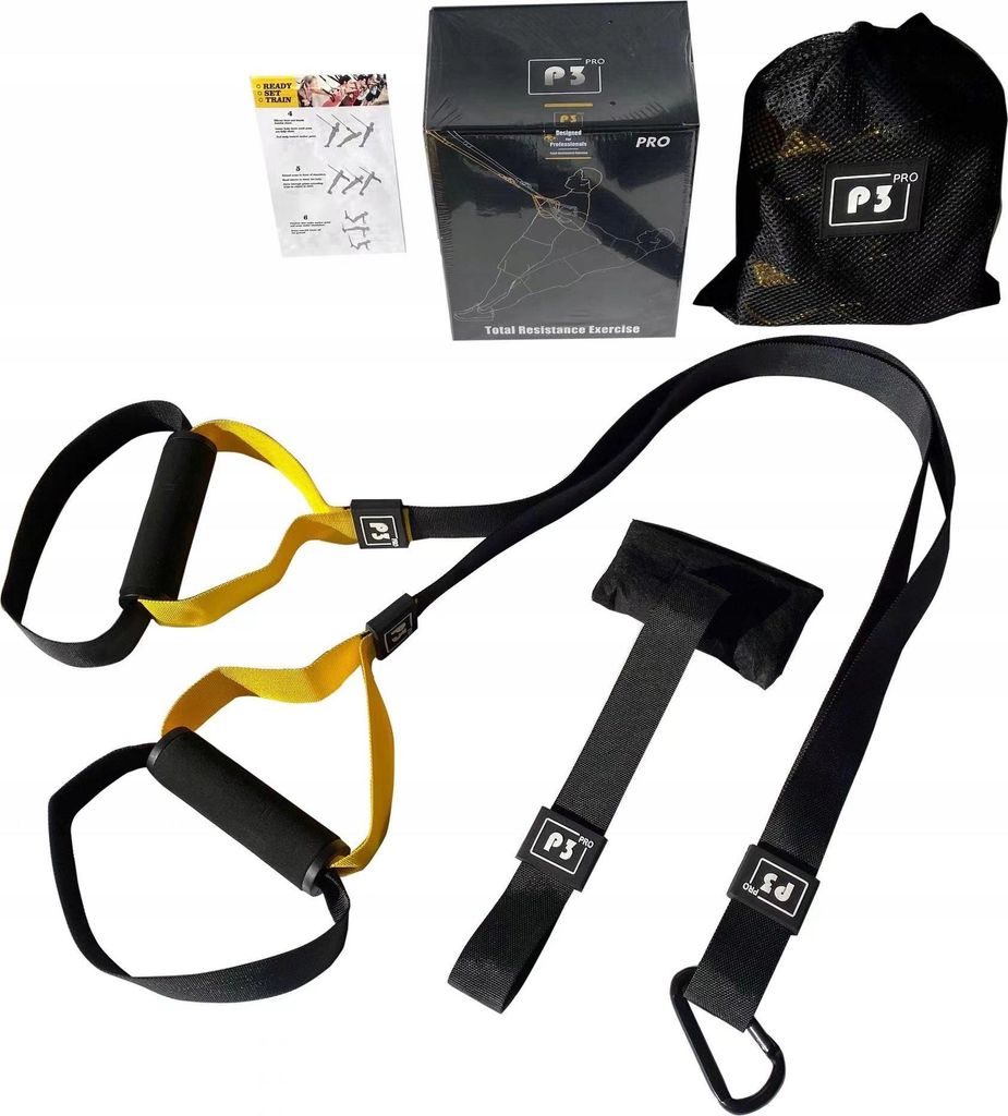 TRX P3-1 Suspension-Trainingsbänder, gelb