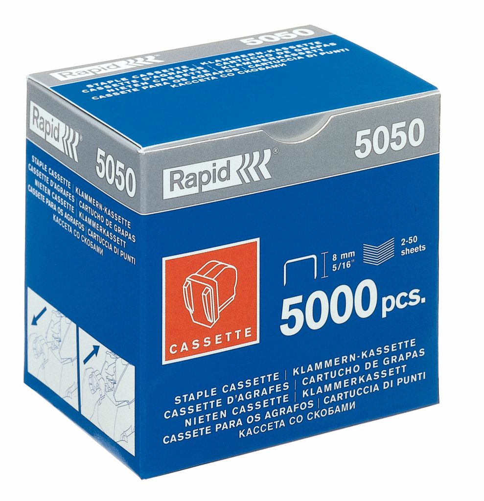 Heftklammerkassette für Elektrohefter Rapid 5050E VE=3x5000 Stück