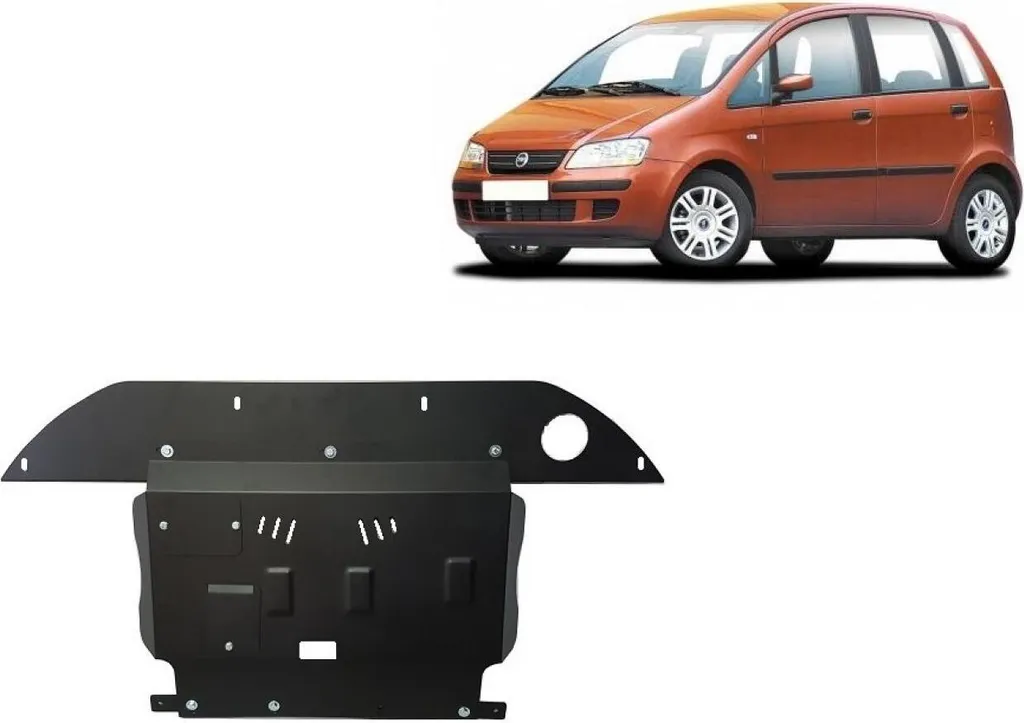 Protection Fiat Idea en acier pour moteur, boîte et différentiel
