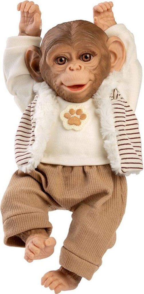 MuÑecas Guca Reborn Affe Mit Stoffkörper Und Gewicht Beige Beige One Size