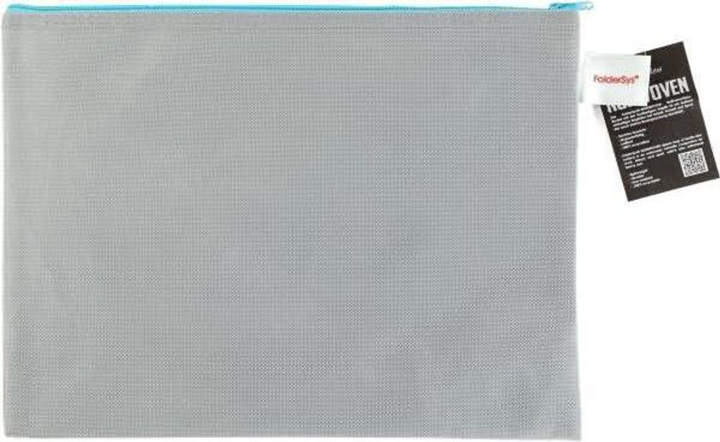 FolderSys Reißverschlussbeutel DIN A4 grau/blau 0.15 mm 1 Produktbild 