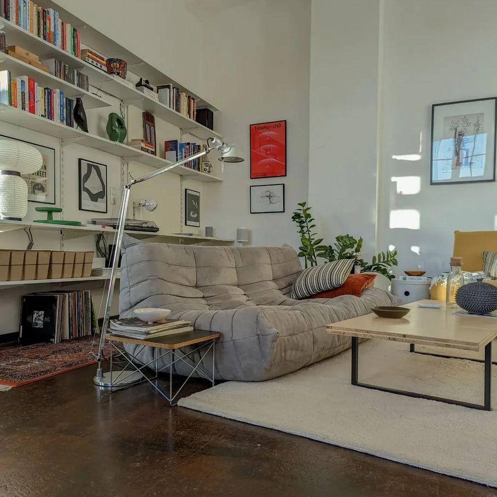 Relax Einzel Sofa Chillsessel mit Hocker Grey Produktbild 6